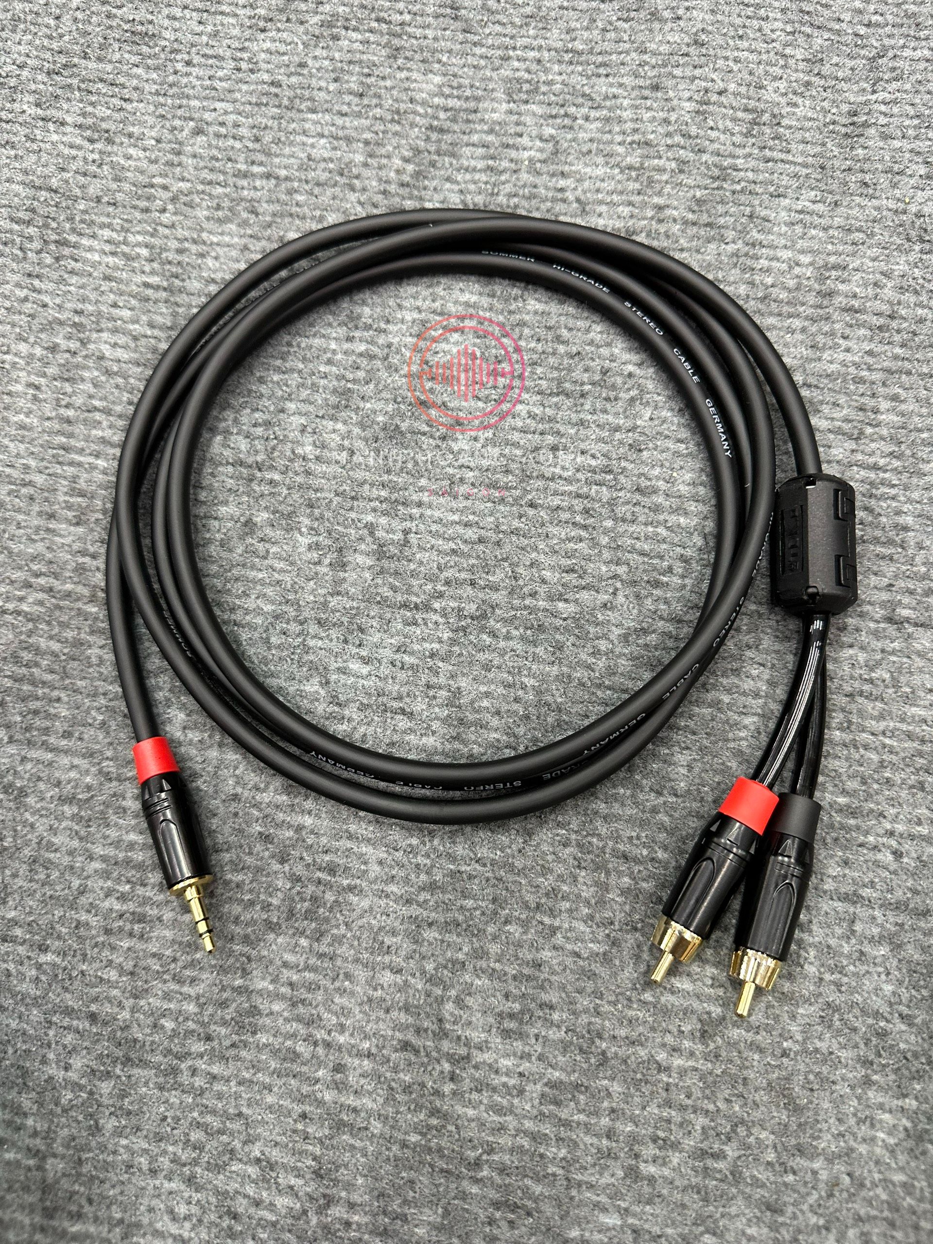 Dây 3.5 Ra 2 Đầu AV Đức - Mạnh Hoàng Audio
