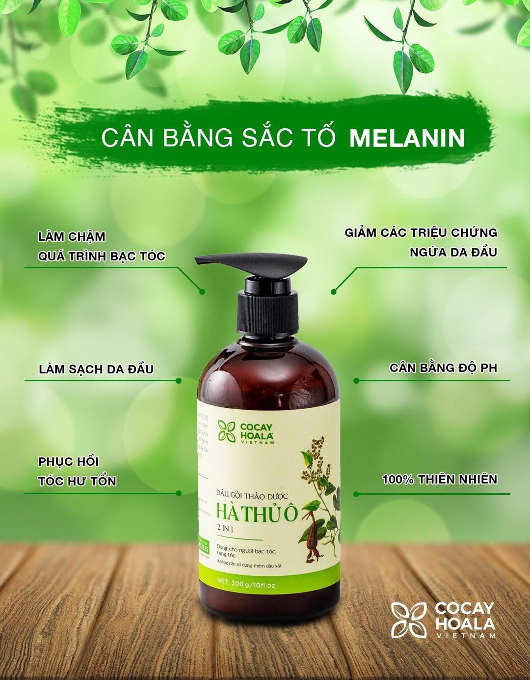 { Cỏ cây hoa lá} Dầu gội thảo dược hà thủ ô