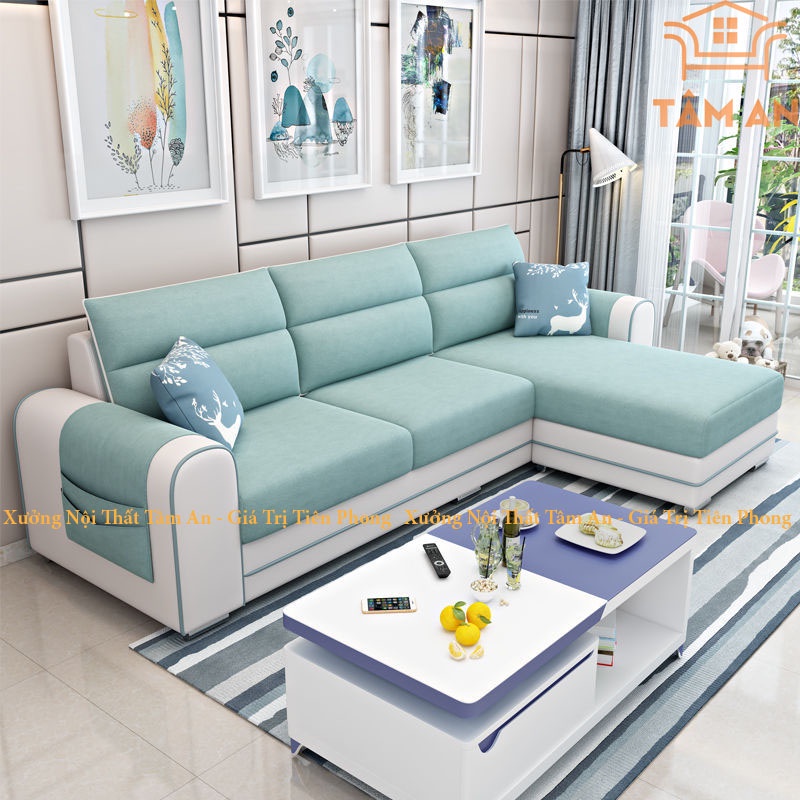 Ghế sofa góc taman nội thất phòng khách tg-553