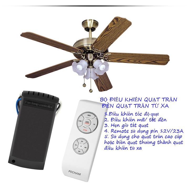 Bộ mạch điều khiển quạt trần kèm remote (tay điều khiển)