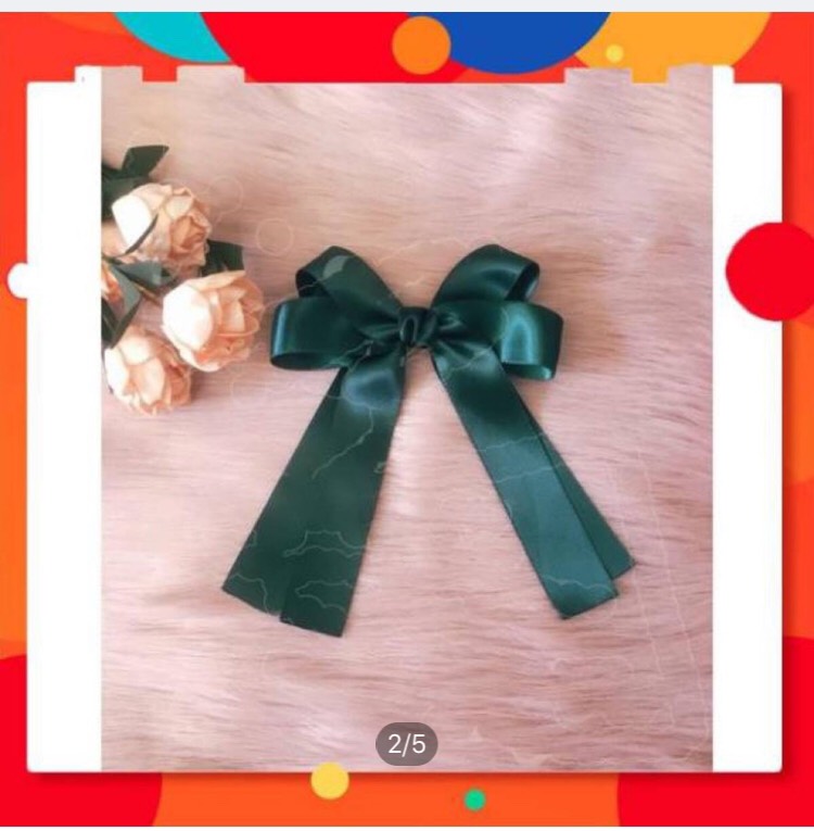 Kẹp Buộc Tóc Nơ Satin Lụa Cao Cấp - Phụ kiện tóc