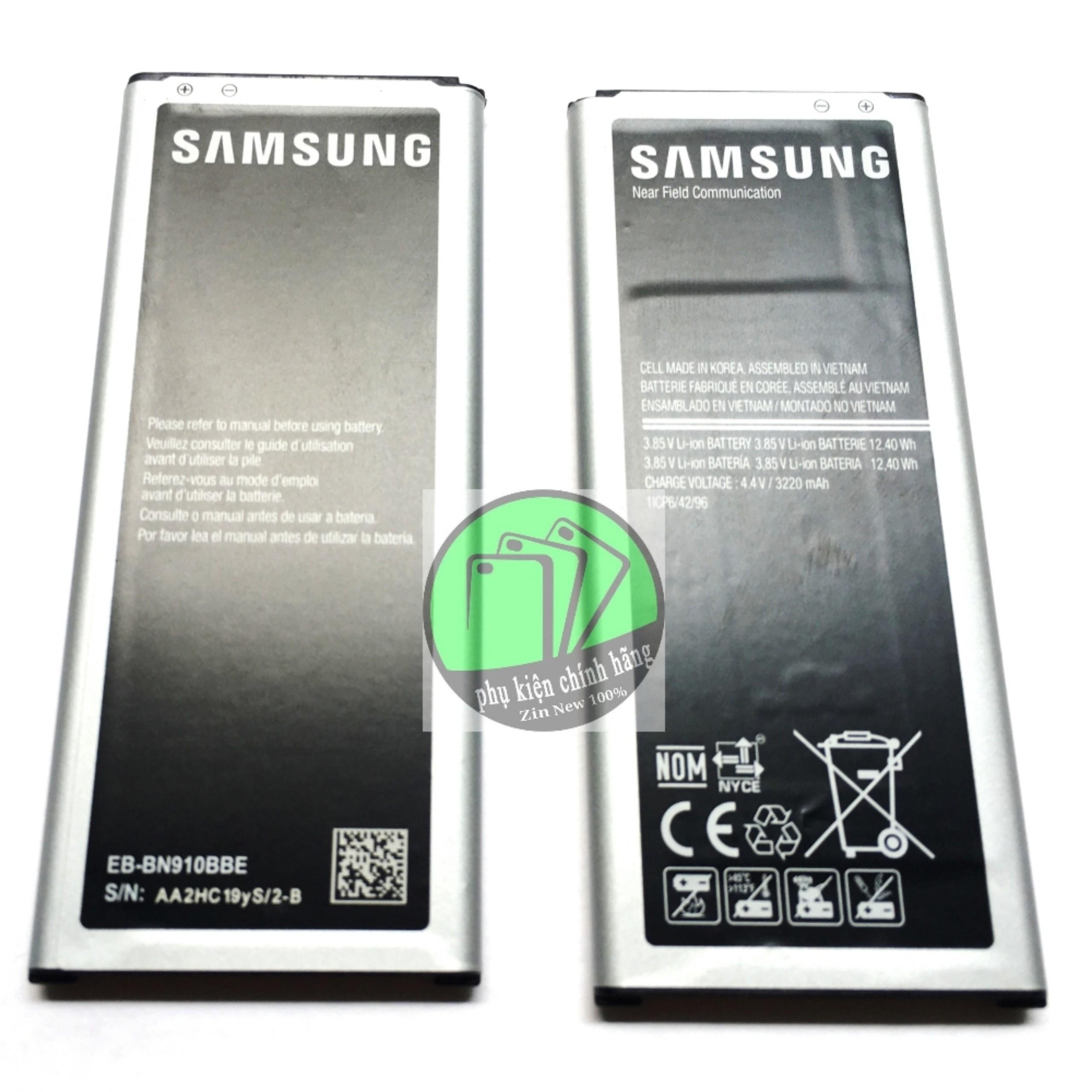 Pin SAMSUNG NOTE 4 (N910) dung lượng 3220mAh -NGUYÊN SEAL - Tặng kèm Cáp sạc