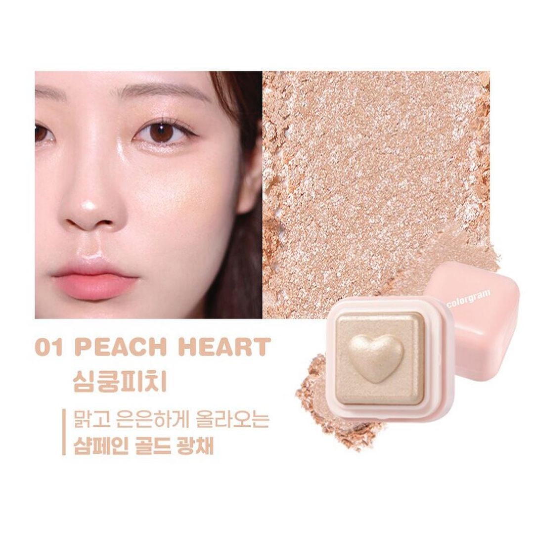 Highlight COLORGRAM Milk Bling Heartlighter 2.2g