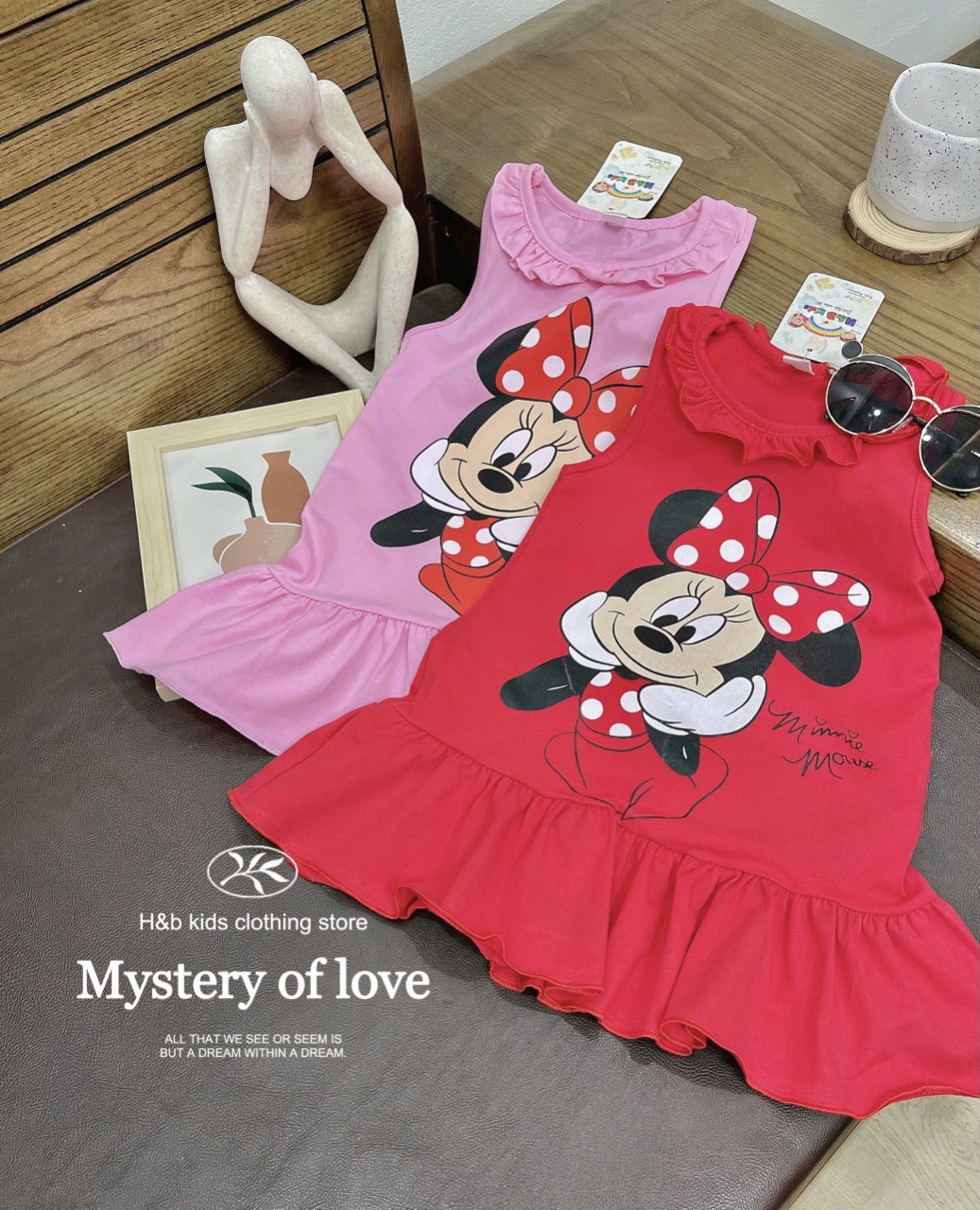 [Siêu Sale] Đầm Mickey siêu đáng yêu dáng xòe cho bé