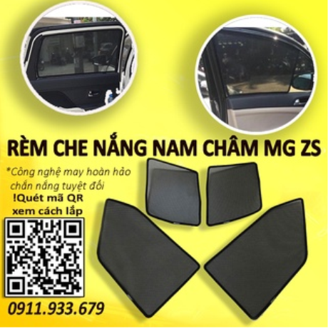 HCM_Rèm Che Nắng Nam Châm Xe MG ZS 2020 -2024 Bộ 4 tấm chắn nắng chuẩn form xe, nam châm hút mạnh, che nắng tốt