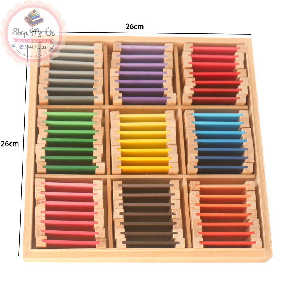 Giáo cụ Montessori - Bảng màu số 3
