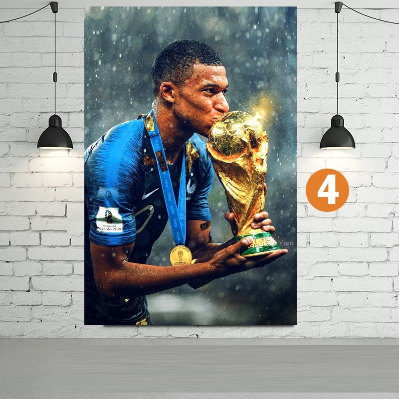 【nóng】 Decal dán tường cầu thủ Mbappe
