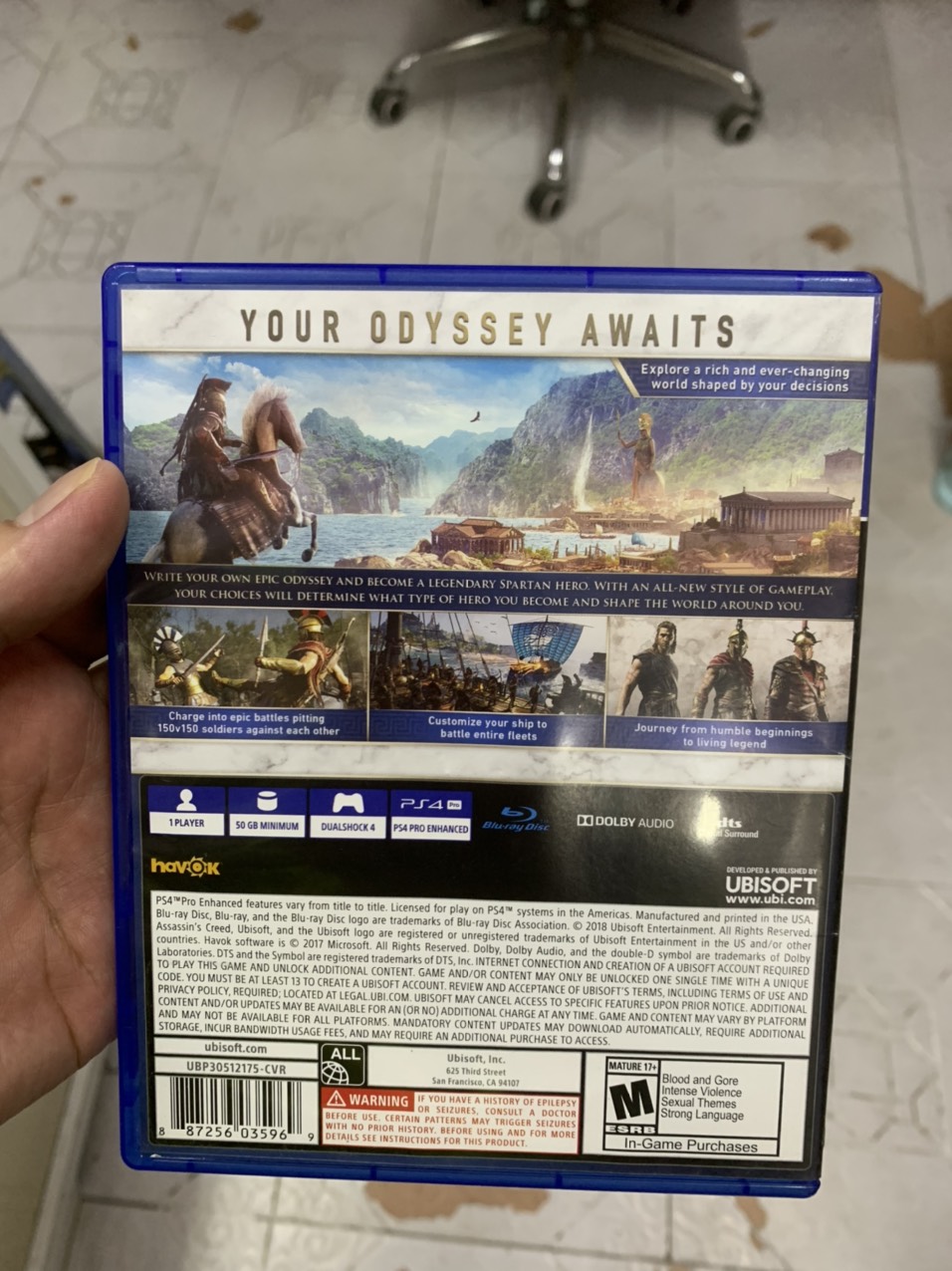 Đĩa Game Ps4 : Assassin's Creed Odyssey