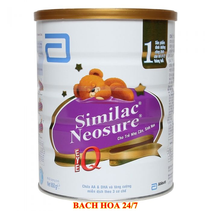Sữa Similac Neosure số 1 850g (0 - 12 tháng)