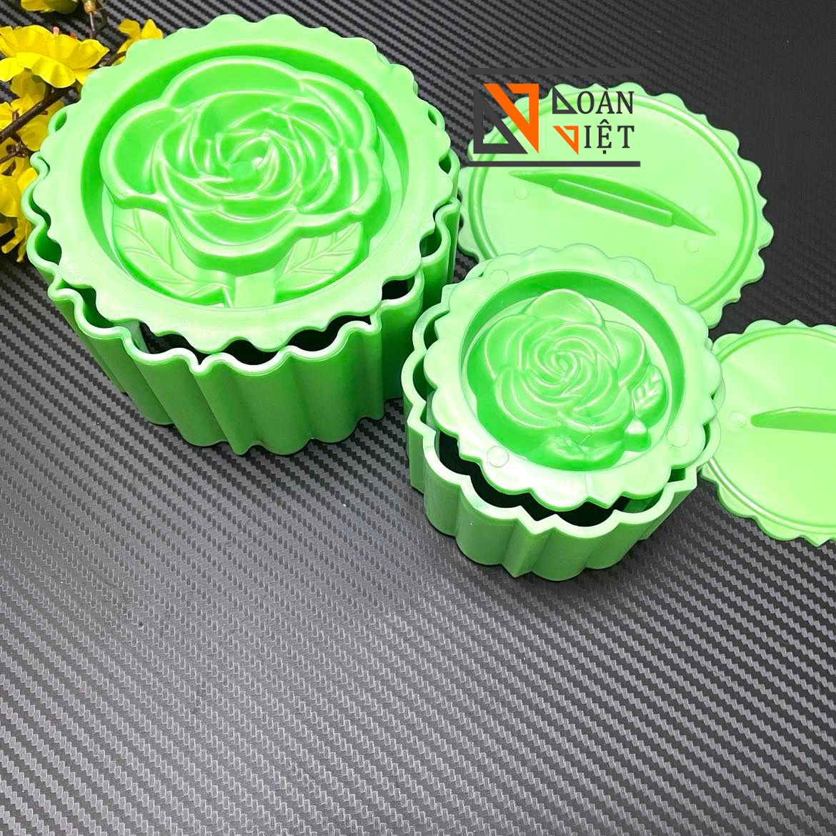 [COMBO] Khuôn NHẤN XÔI, tạo hình XÔI - CƠM sắc nét - Khuôn HOA HỒNG , SEN SẮC NÉT 3D - Nhiều size
