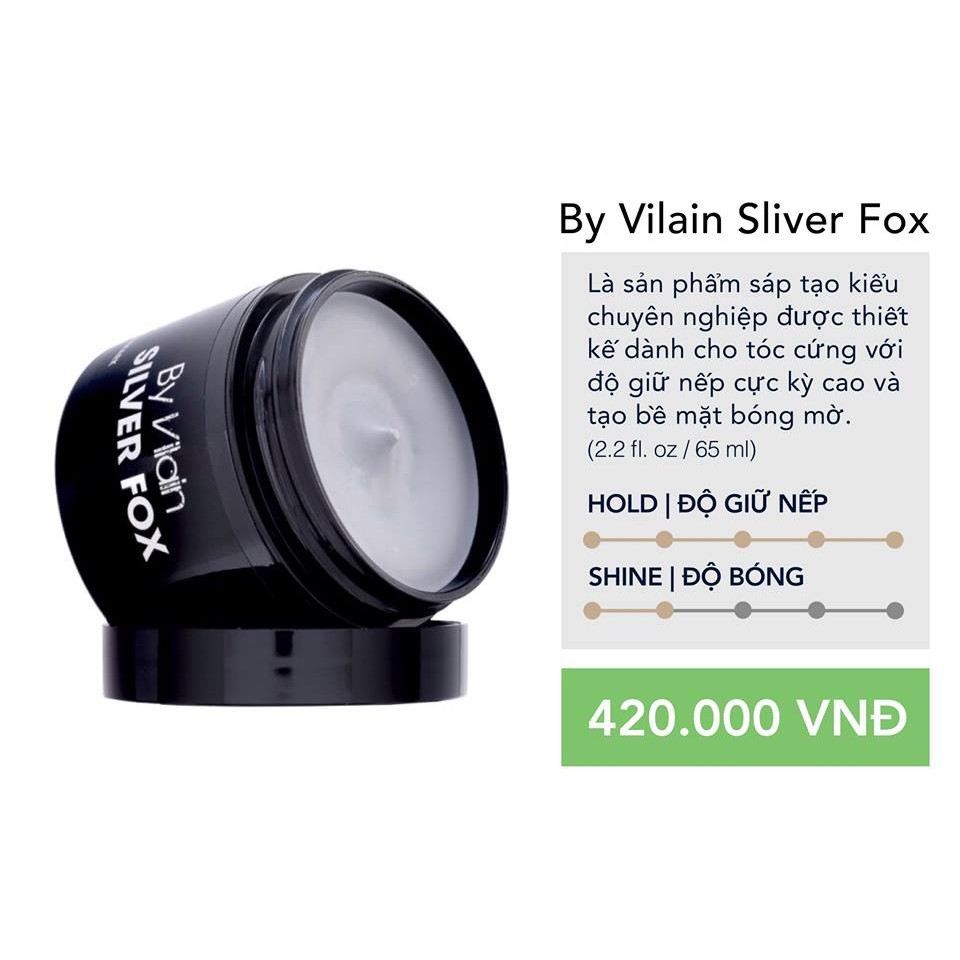 sáp vuốt tóc by vilain silver fox 65g
