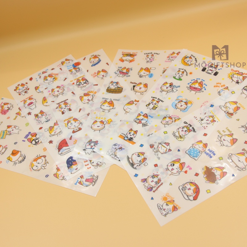 Sticker chống nước hình dán cute