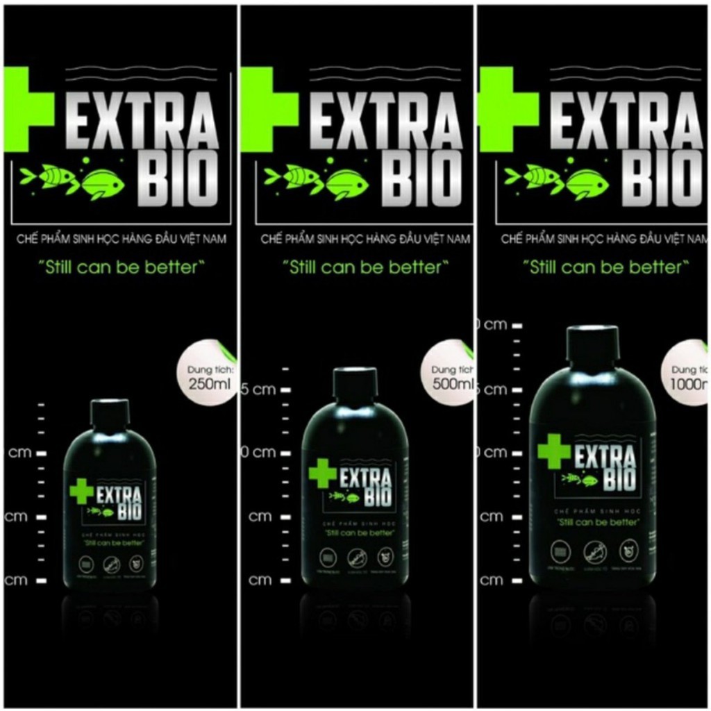 [HCM]Men Vi Sinh Extra Bio cao cấp cho cá cảnh - ExtraBio chai 1000ml