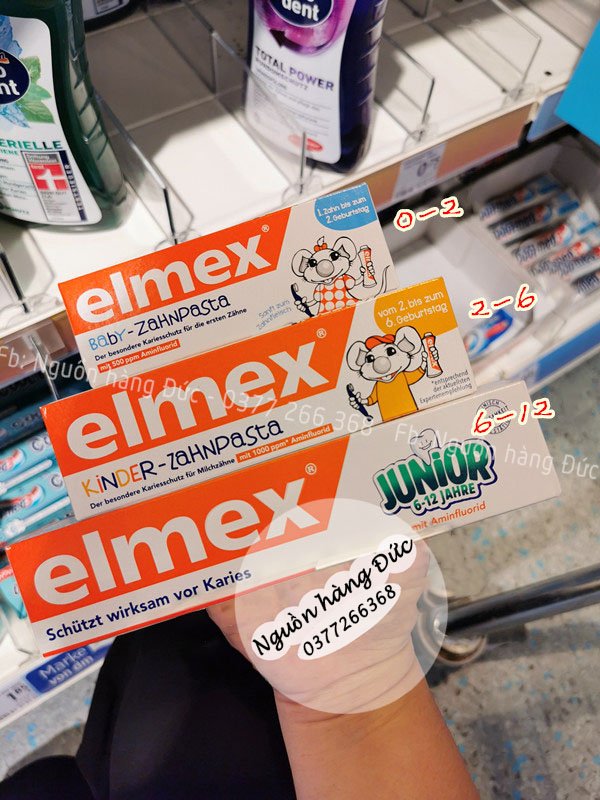 KEM ĐÁNH RĂNG ELMEX TRẺ EM - NGUỒN HÀNG ĐỨC