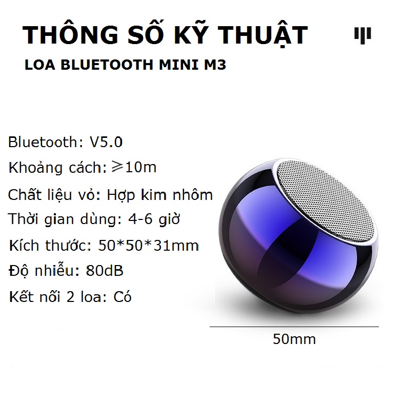Loa Mini Bluetooth Led Nháy Theo Nhạc