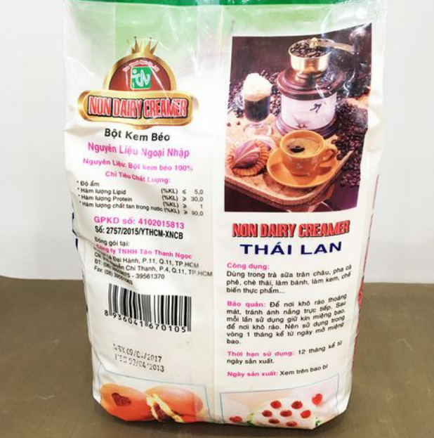 Bột Kem Béo Thái Lan 3 cái Ly gói 1kg