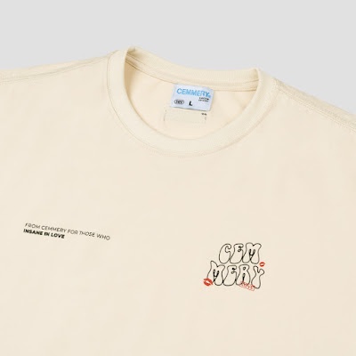 Áo Thun LocalBrand Cemmery " LUV TEE " Begie