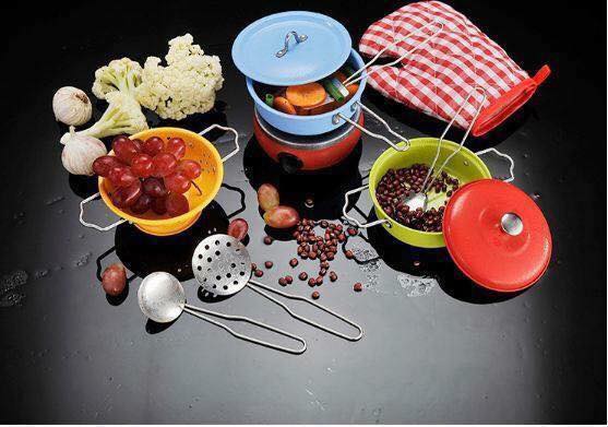 Bộ đồ chơi INOX 40 món Có bếp dành cho bé