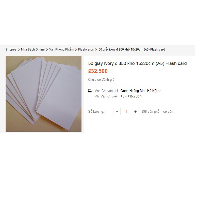 350 giấy ivory dl350 khổ 15x20cm flash card