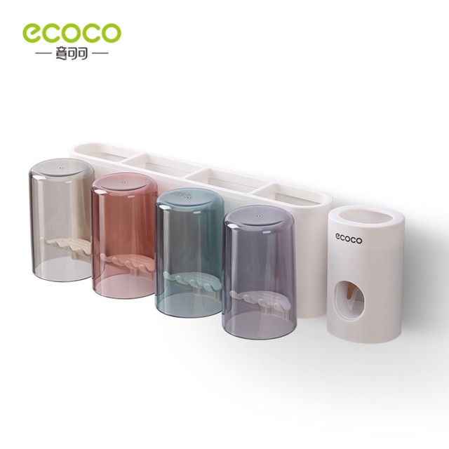 Kệ để kem đánh răng, bàn trải và tặng kèm 3 cốc Ecoco E1925 cao cấp