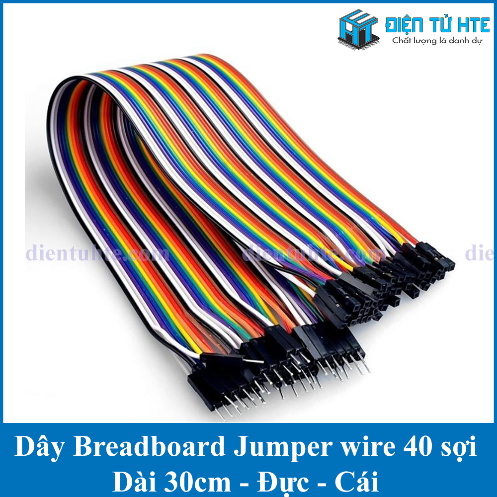 Dây Cắm Breadboard Testboard 40 Sợi Jumper Wire 30cm