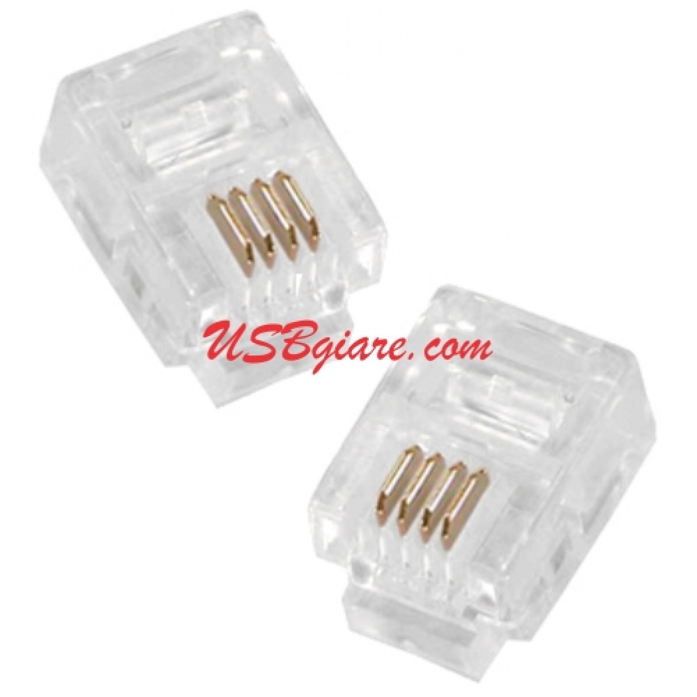 Đầu điện thoại rj11 - 4 wire - 6p4c