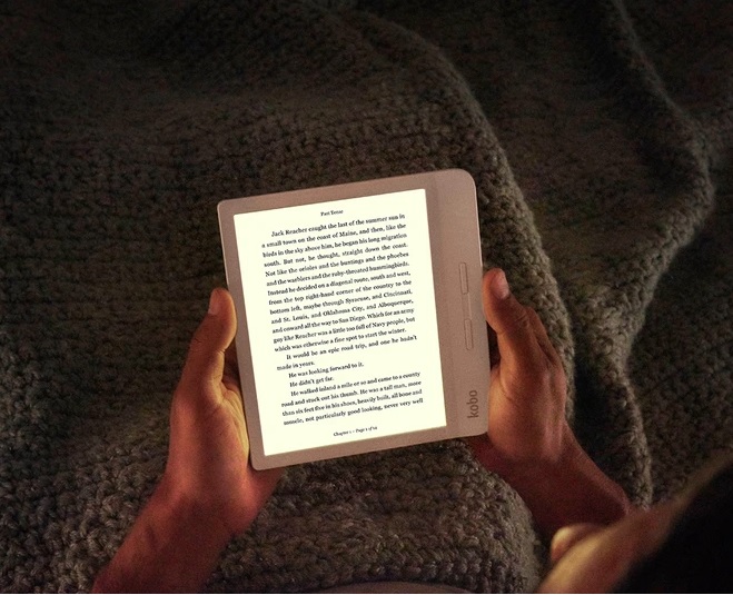 Máy đọc sách Kobo Libra H2O - 7inch, chống nước IPX8 - maydocsach.vn