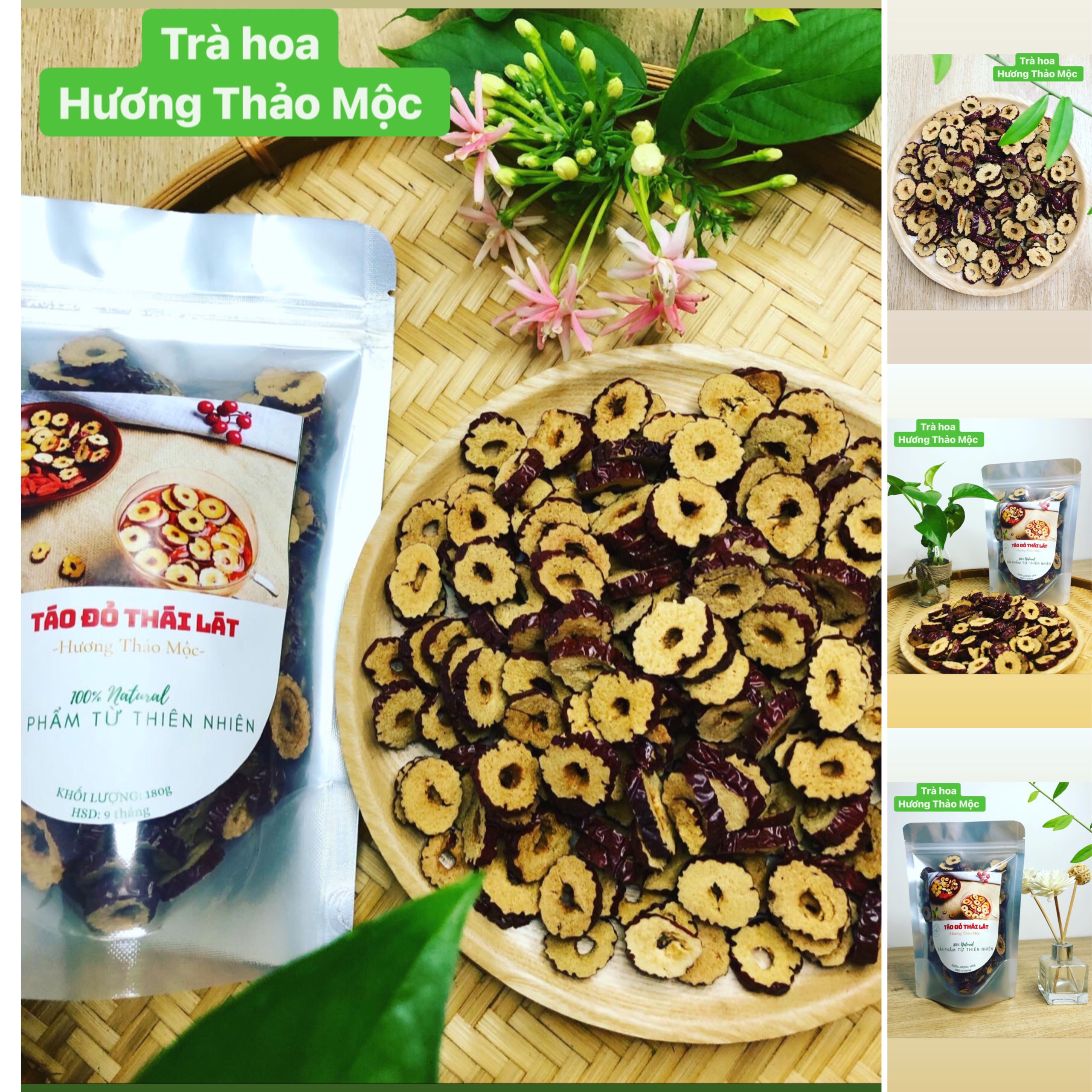 Táo Đỏ Thái Lát - Trà Hoa Natural Thảo Mộc