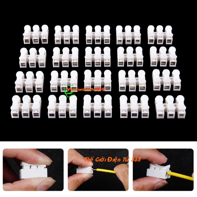 Bộ 5 Jack Nối Dây Điện CH-3 3P Loại Thẳng