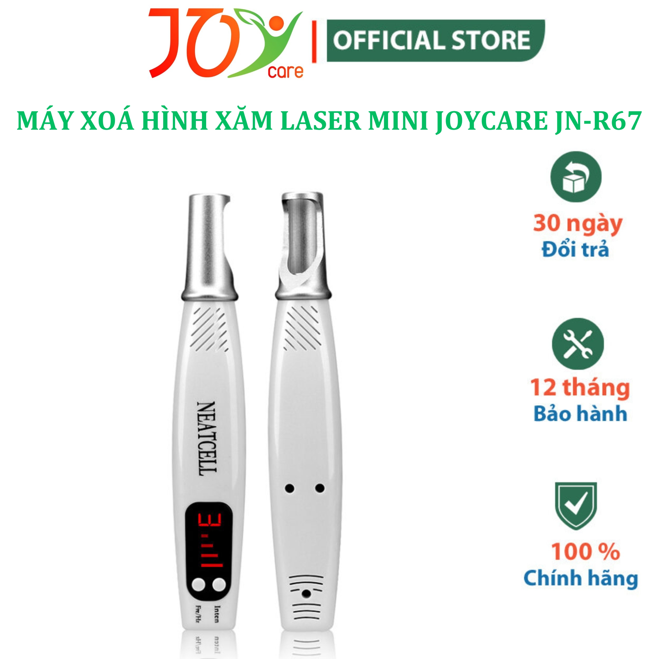 Máy xoá hình xăm, máy đốt nốt ruồi laser mini joycare jn-r67