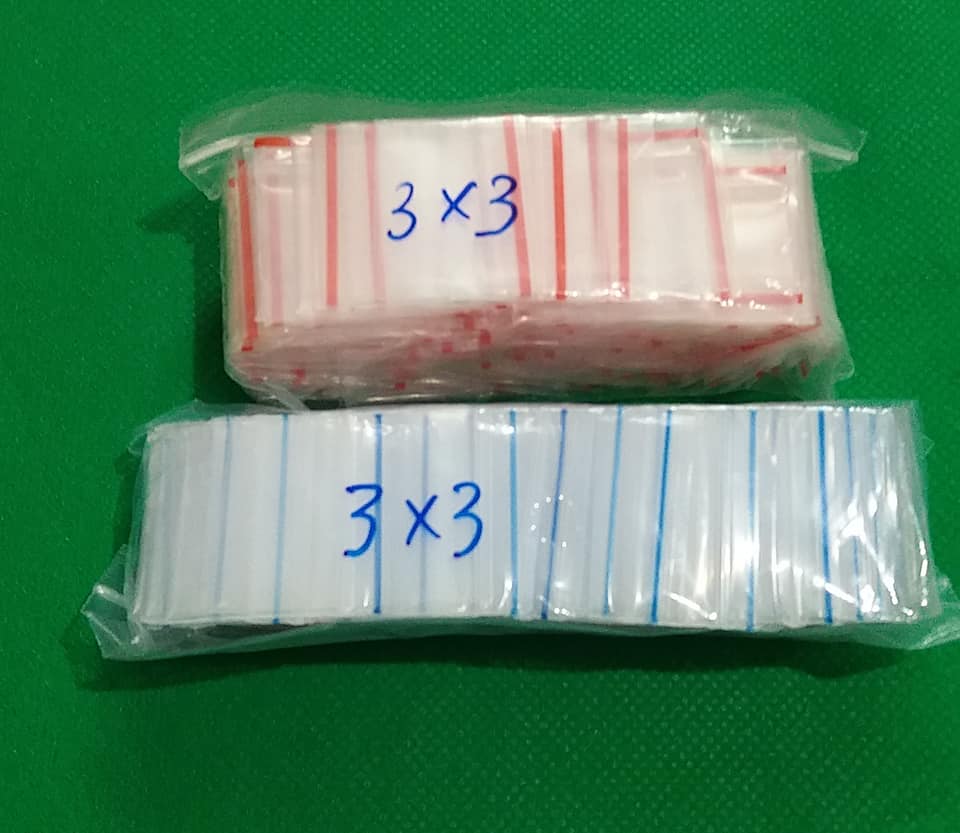 Túi zip mini nhỏ 3x3cm dầy đẹp bịch 100 cái