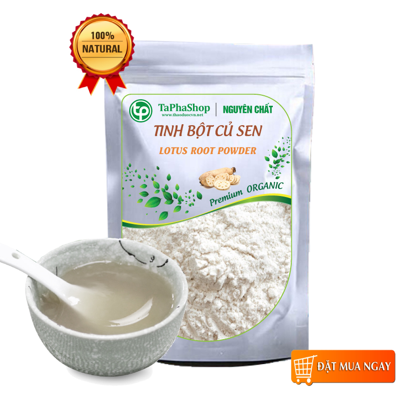 Tinh bột củ sen nguyên chất 200g Tấn Phát - Thực phẩm ăn kiêng, bổ sung dinh dưỡng