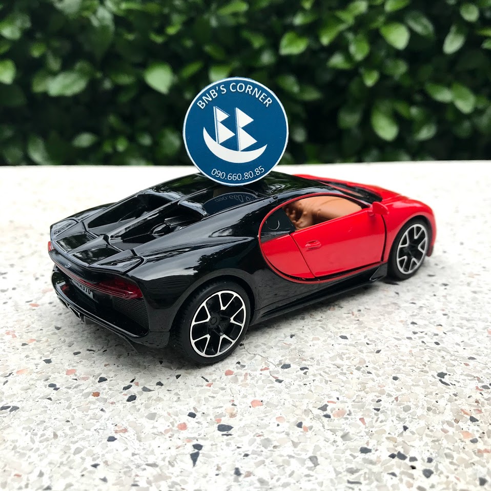|BNB's Corner| Xe mô hình Bugatti Chiron tỷ lệ 1:32 màu đỏ