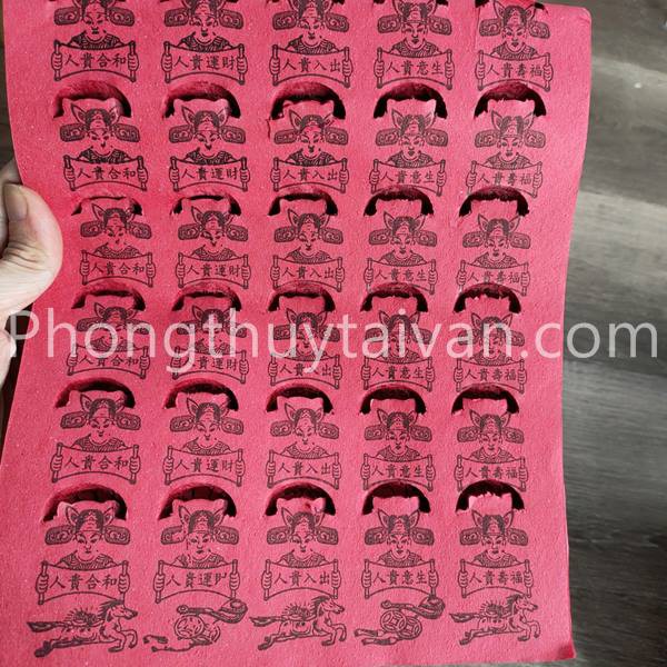 Giấy cúng QÚY NHÂN(Quý nhơn)/10 tờ th ờ cún g