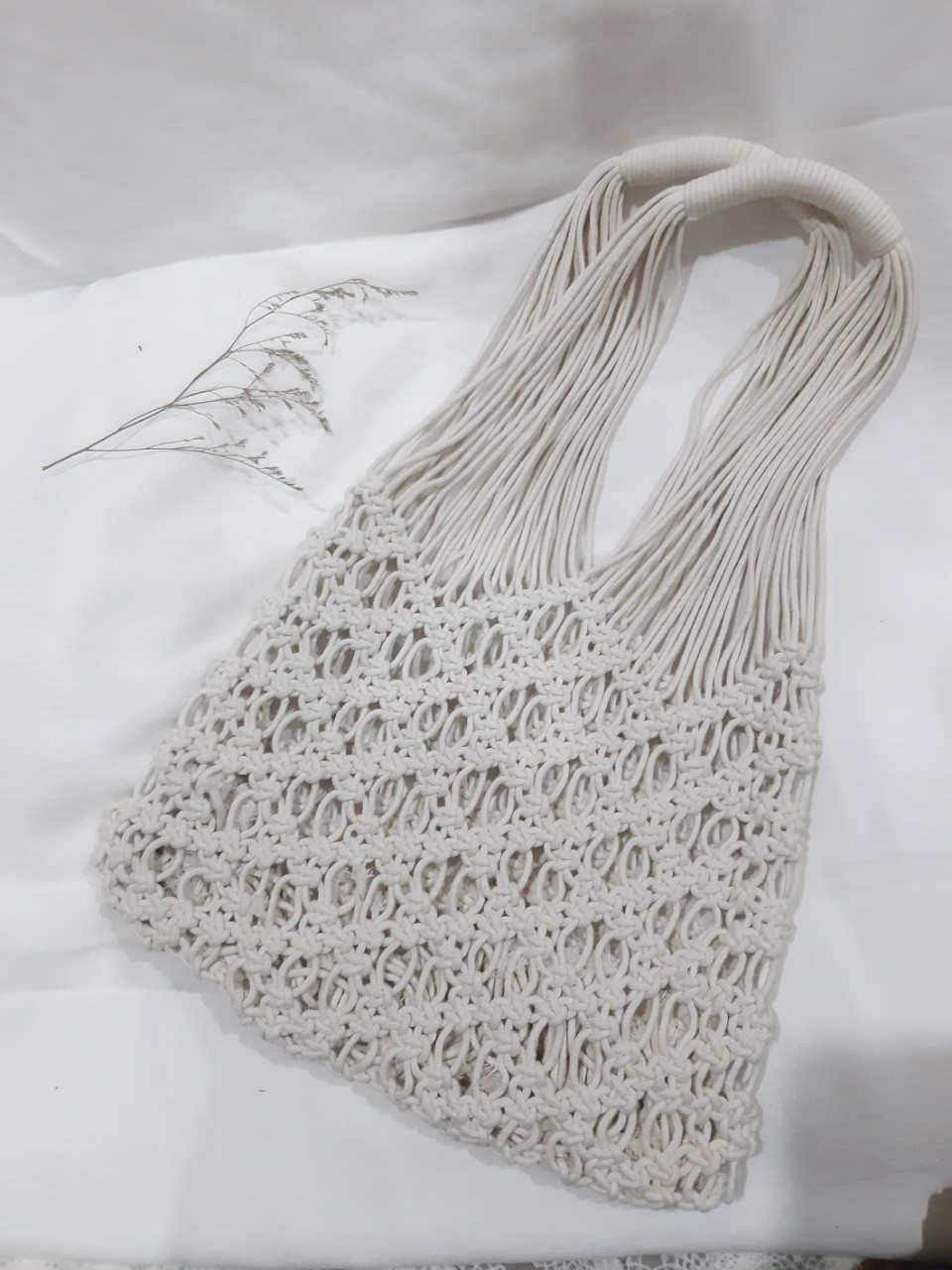 Túi đeo vai Macrame - Đi biển phong cách Boho Retro