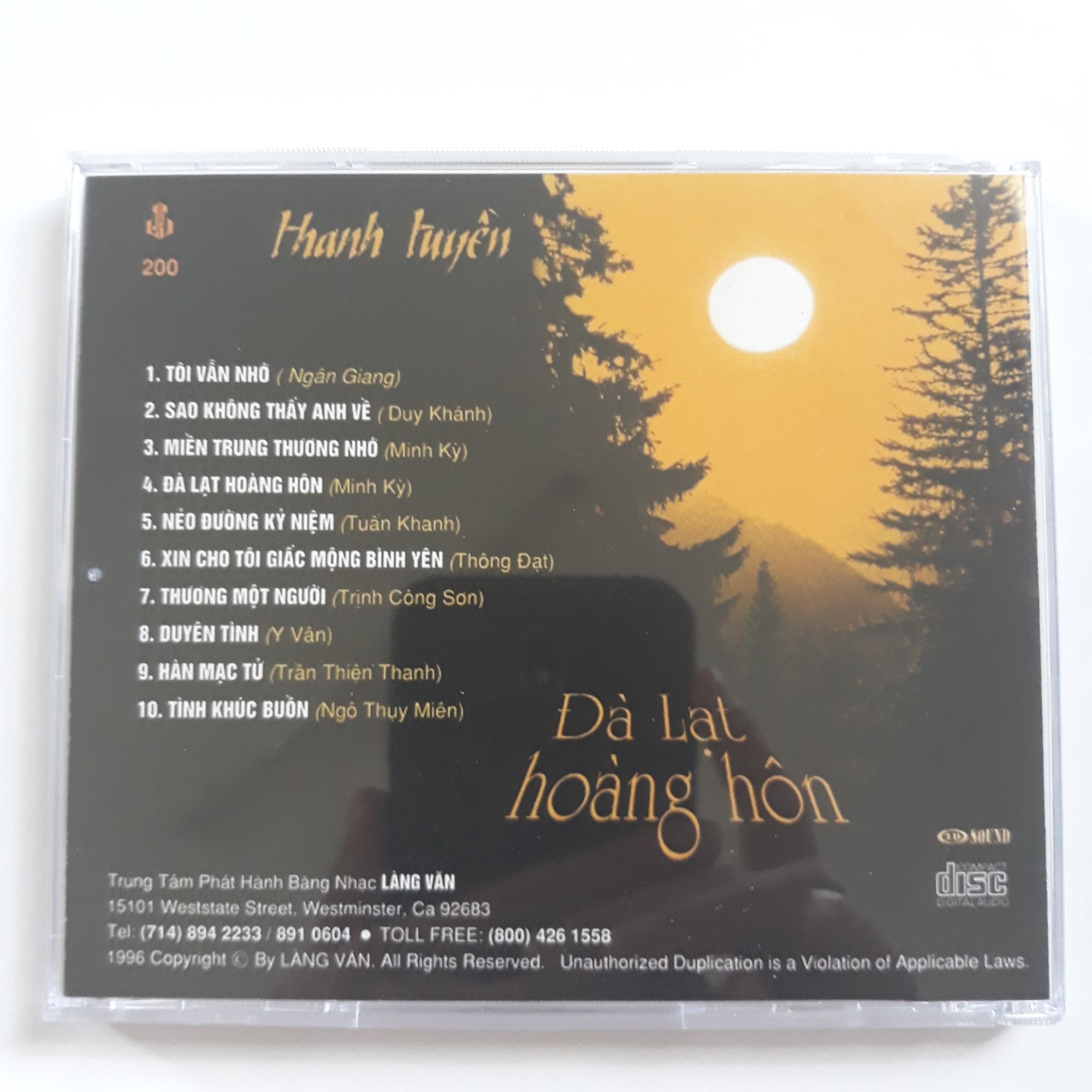 Bộ 3 đĩa cd Thanh Tuyền Mitsubishi phono