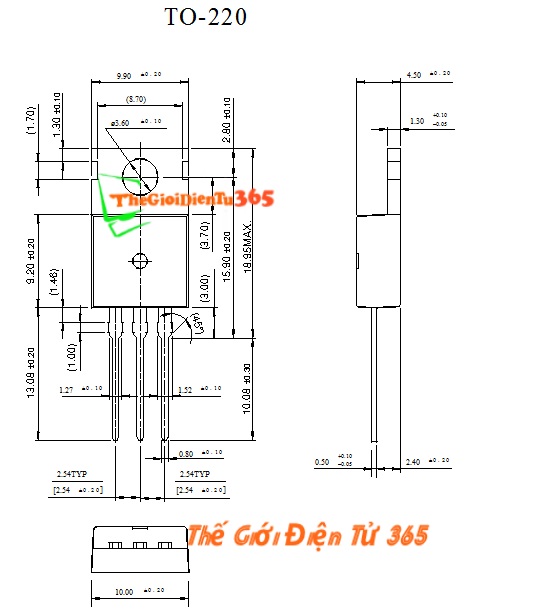 Transistor công suất TIP41C 3 con