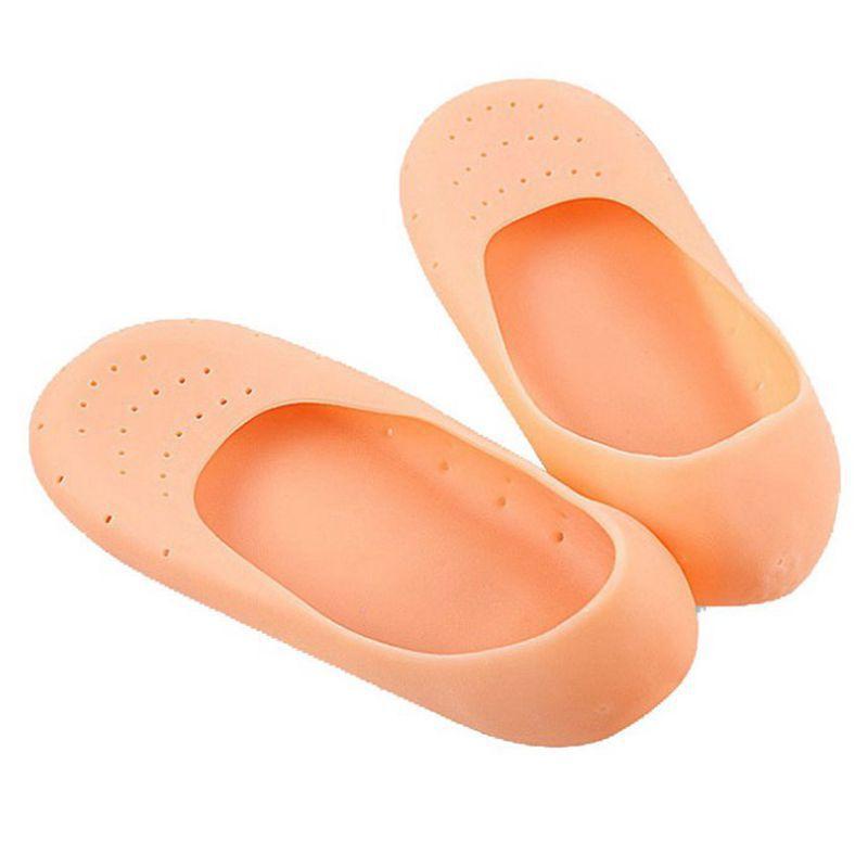 [HCM SHIP NHANH]Vớ tất silicon nguyên bàn chân (Màu Cam)