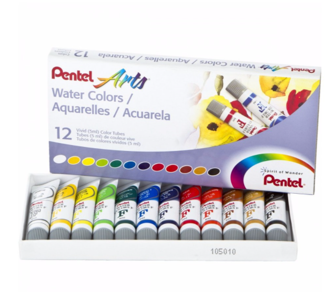 Màu Nước PENTEL Tuýp 12 Màu Cao Cấp