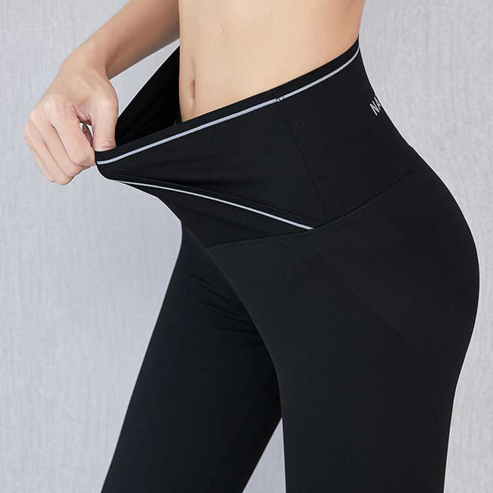 Quần Legging Nữ, Quần Legging Cạp Cao Cá Tính Thời Trang Nữ Chất Liệu Umi, Phong Cách Hàn Quốc
