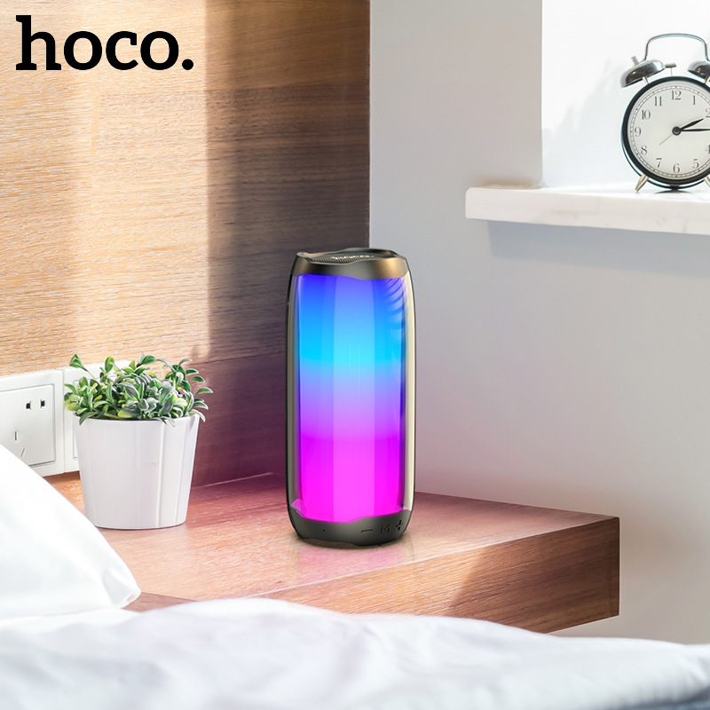 Loa hoco HC8 Bluetooth không dây phát sáng đèn LED 360 | Lazada.vn