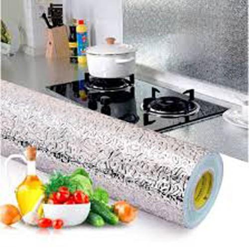 Decal Giấy Dán Bếp Tráng Nhôm Cách Nhiệt