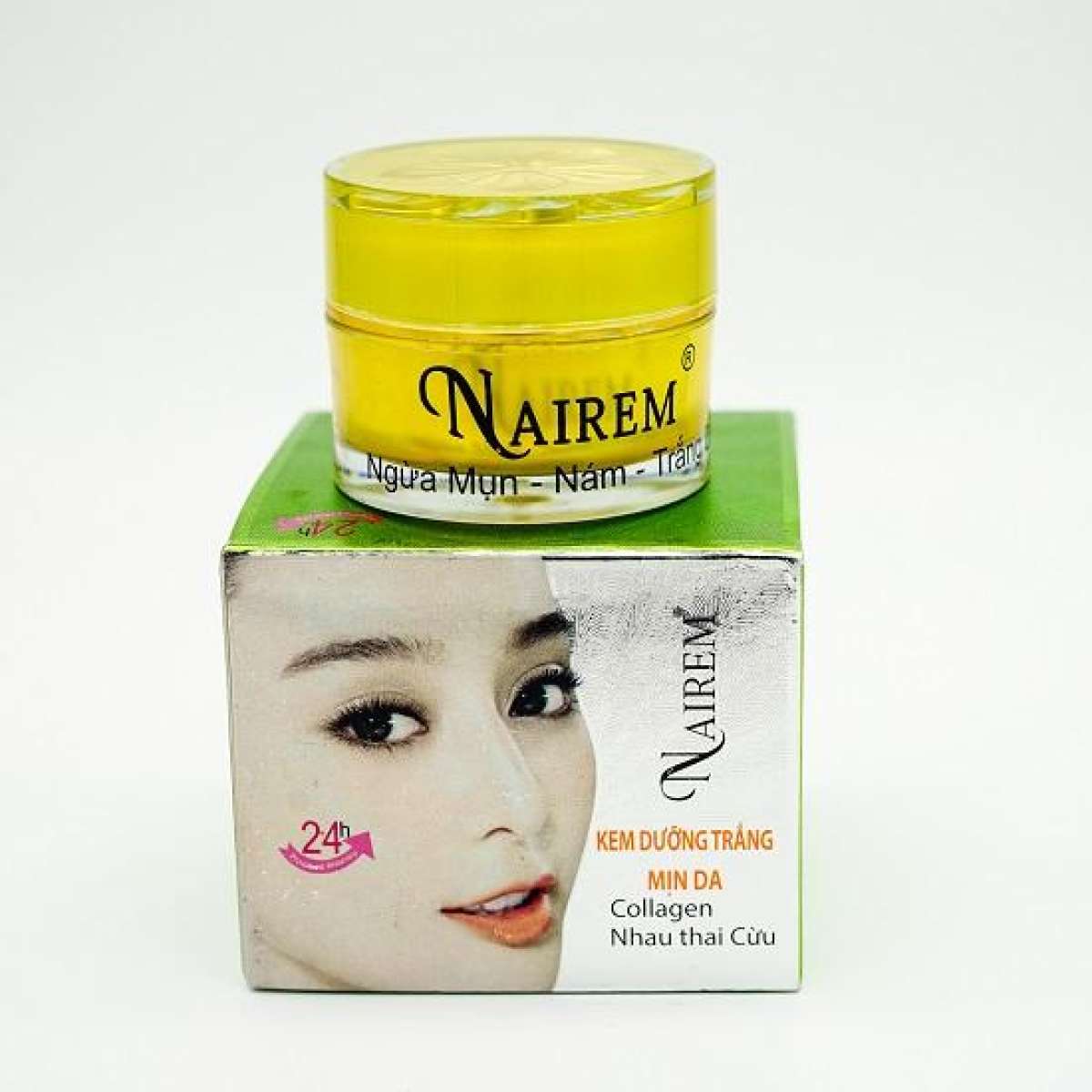 [HCM]Kem dưỡng trắng - Mịn da Nairem 12g (Xanh - Trắng)