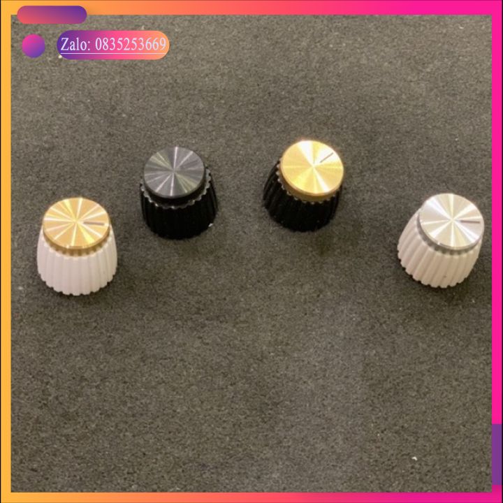 Núm volume Marshall mặt kim loại 20x16mm núm chiết áp cao cấp( giá 1 chiếc)