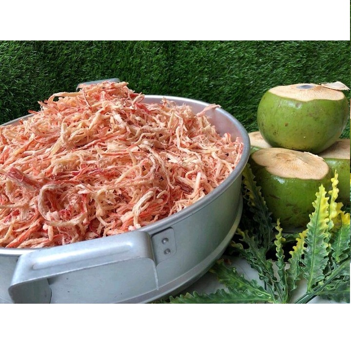 150g Mực Xé Sợi Hấp Nước Cốt Dừa Bò Đội Nón