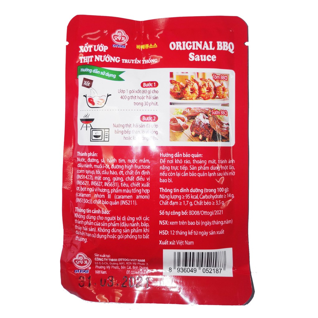 Xốt Ướp Thịt Nướng Truyền Thống OTOKI 80g