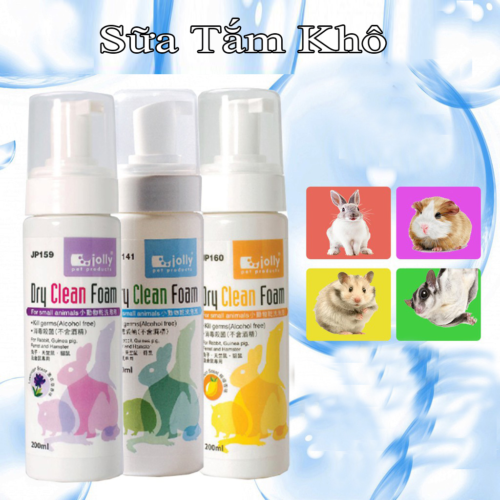 Sữa Tắm Khô Cho Hamster và Thỏ