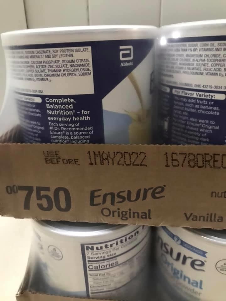 SỮA ENSURE NHẬP KHẨU MỸ LON 397G