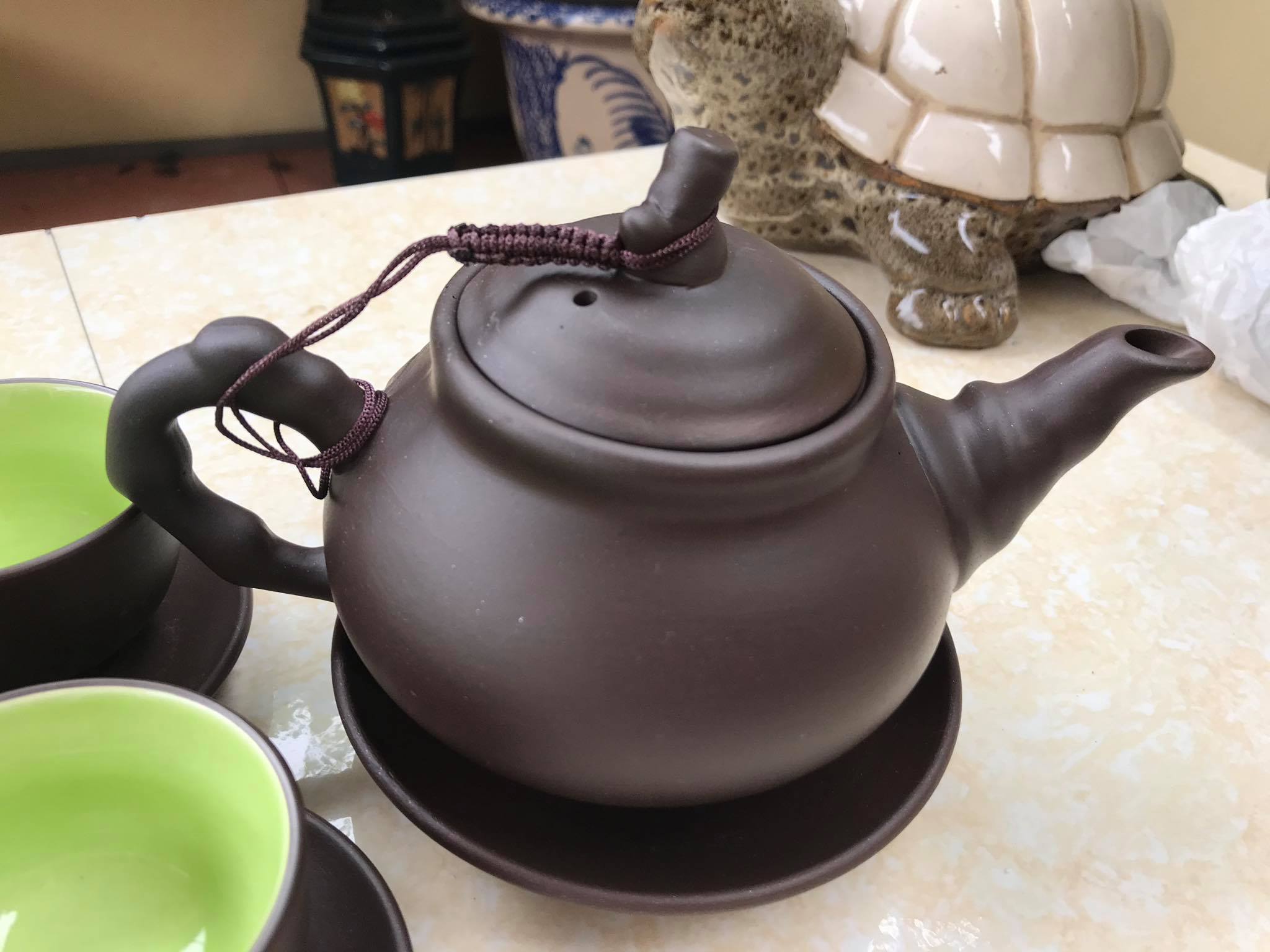 Ấm chén tử sa Bát Tràng - Ấm gại phù dung 350ml