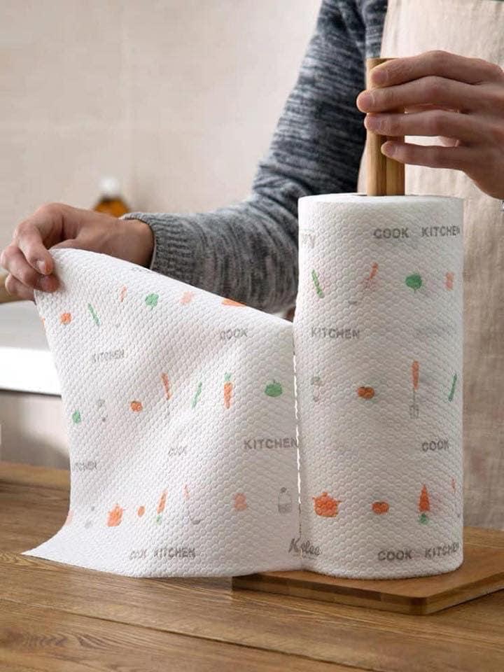 Giấy Cuộn Lau Đa Năng Nhà Bếp Hoa Mẫu Mới
